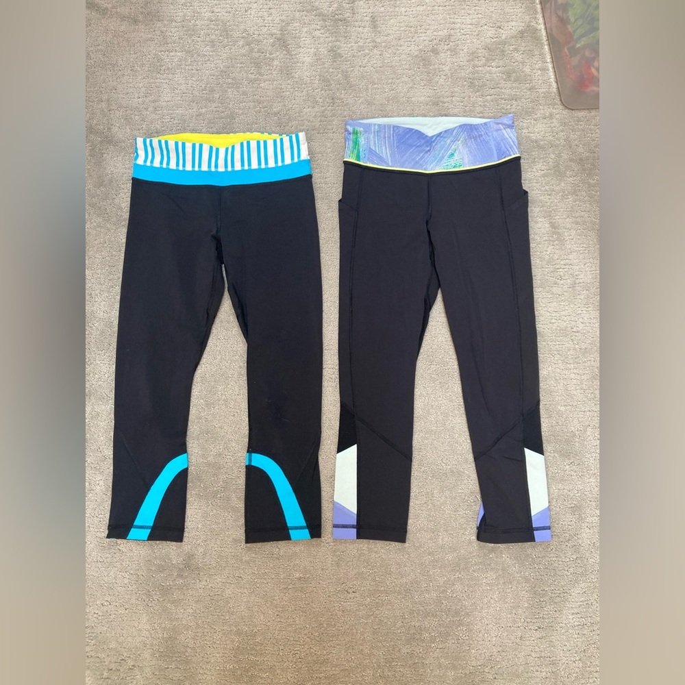 2 for 1 Lululemon Size 4 Leggings Bundle - Picture 3 of 15